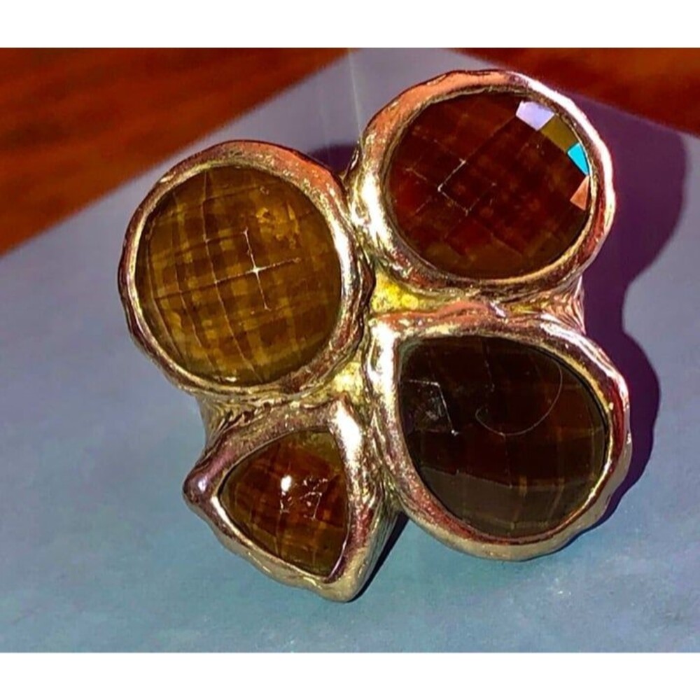 Sima K 14.35ct Sterling SmokyQuartz ring 8